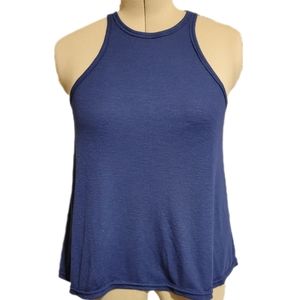 🔖Intimately Free People Navy Rib Knit Racerback Tank Sz L
